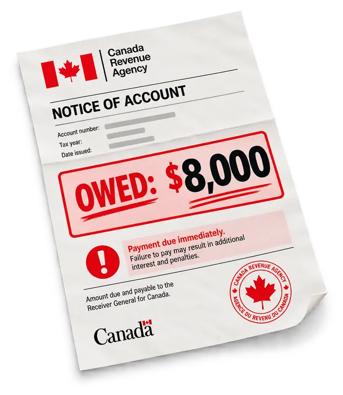 Cartoon CRA notice